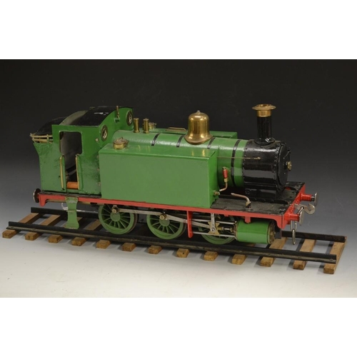 5172 - A scratch built live steam 0-6-0 locomotive, 3.5'' gauge, brass mounted funnel, dome and whistle, gr... 