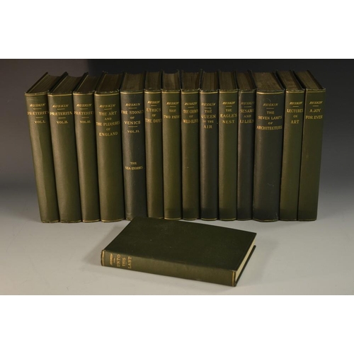 5940 - Art History - Ruskin (John), Works, fifteen volumes, comprising Praeterita, three-volume set; The Ea... 