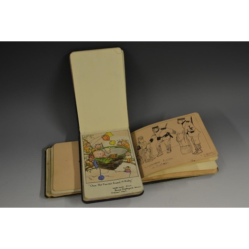 5943 - Autograph Album - Australian Cricket Team 1945;  England Cricket Team 1945;  other cricketers;  sket... 