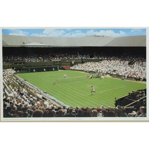 122 - Tennis Interest - Cigarette Cards and Limited Edition Prints - Peter Watson, Centre Court, Wimbledon... 