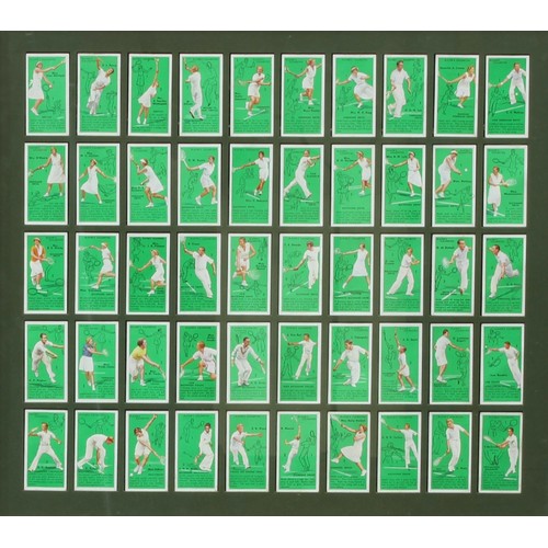 122 - Tennis Interest - Cigarette Cards and Limited Edition Prints - Peter Watson, Centre Court, Wimbledon... 