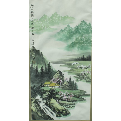 127 - Pictures & Prints - a set of Chinese paintings, the seasons (4)