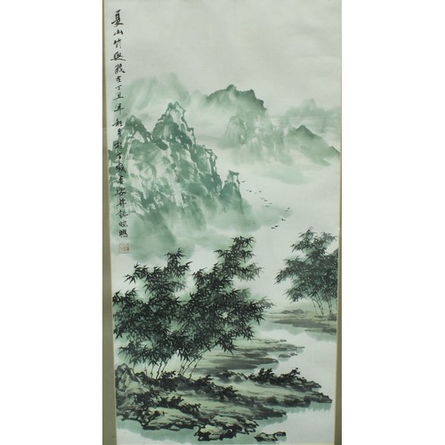 127 - Pictures & Prints - a set of Chinese paintings, the seasons (4)