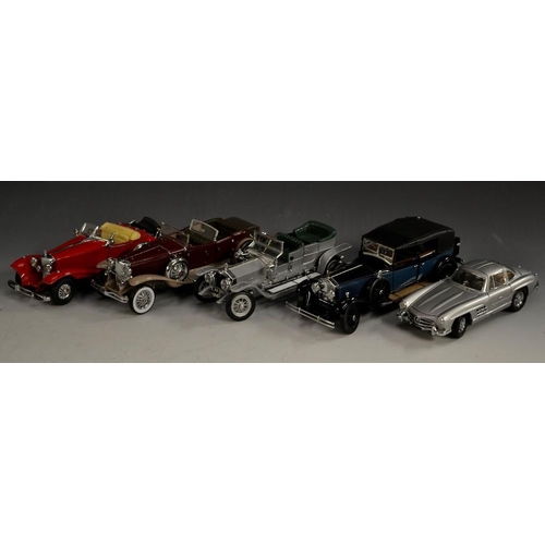 5090 - Franklin Mint Precision Models 1;24 scale, Rolls Royce 1907 Silver Ghost, others;  Rolls Royce 1929 ... 