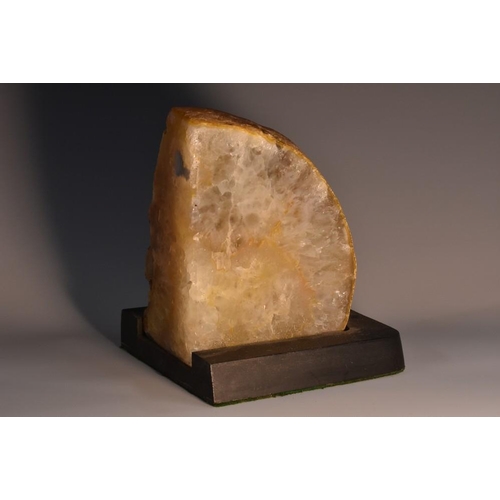 3469 - Geology -  an agate section, cut and polished to two sides, 12cm high