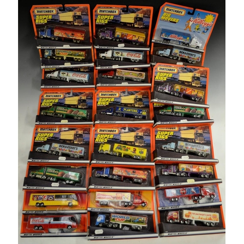 5238 - Matchbox Toys - Super Rigs Articulated wagons, inc Kellogs Froot Loops, Ben & Jerry's, Coca Cola, Bu... 