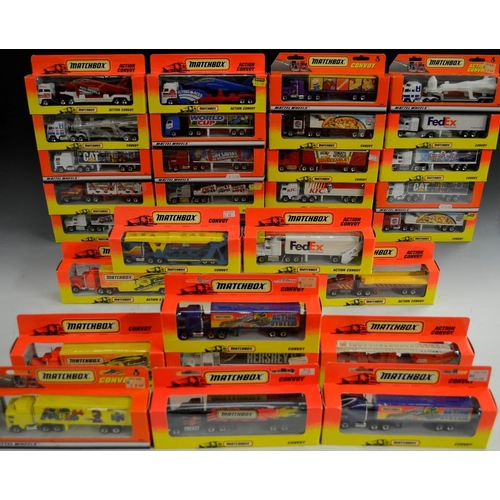 5243 - Matchbox Toys - Convoy Articulated wagons, inc Harley Davidson, Ringling Bros Barnum & Bailey;  rock... 