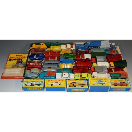 5261 - Matchbox Toys - 25 Volkswagen Beetle, blue, grey wheels;  others 64 M G 1100, grey;  Ford Pick-up (a... 