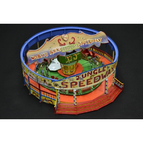 5267 - A scratch built model of a fairground ride, Jungle Speedway, by Dennis Coleman, wooden body, electri... 