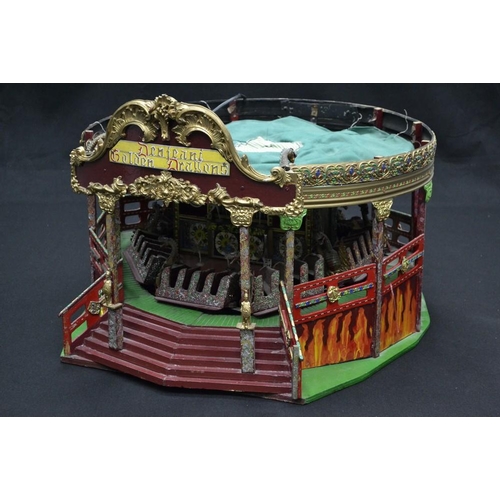 5271 - A scratch built model of a fairground ride, Denjeani Golden Dragons, by Dennis Coleman, wooden body,... 