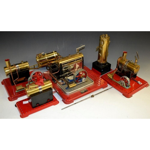 5298 - Mamod  - an SP5 stationary steam engine, boxed;  others similar smaller, inc SP1 etc, unboxed (6)