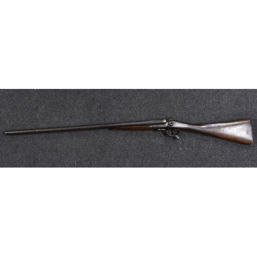 3734 - A Higham hammer action side by side double barrel shot gun, serial No 72788**a Valid Shotgun licence... 