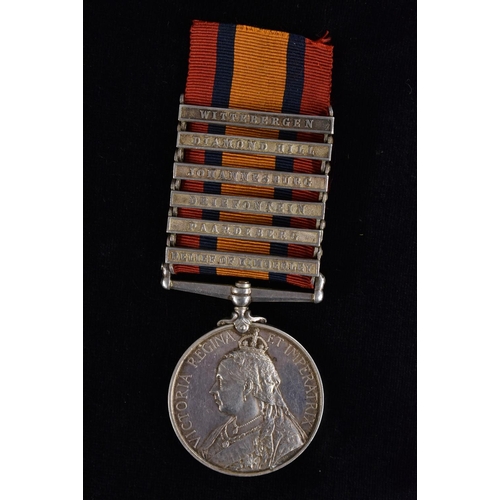 3775 - Medal, Boer War, 6-Bar Queen's South Africa Medal (5 Battle) - Mounted Infantry, Bedfordshire Regime... 