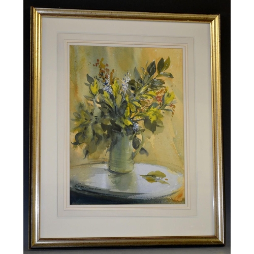 3090 - Ivan Taylor (contemporary) The Green Jug signed, watercolour, 37cm x 26.5cm