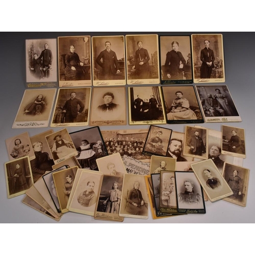 3994 - Photography - a collection of a carte de visites and cabinet portrait photographs, mostly by Birming... 