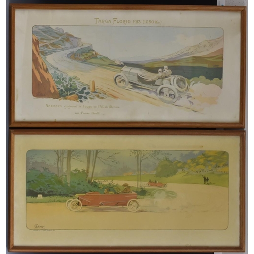 4038 - Gamy [psued. Marguerite Montaut, (French, early 20th century)], after, Targa Florio 1913 (1050km), N... 