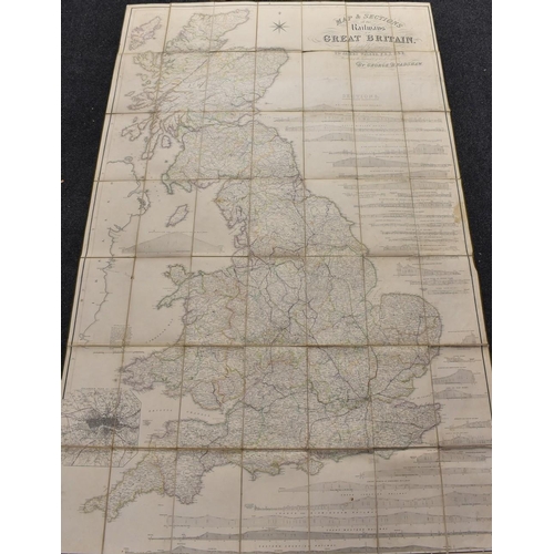 4045A - Railwayana - Map & Section of the Railways of Great Britain, Dedicated by Permifsion (sic) To James ... 