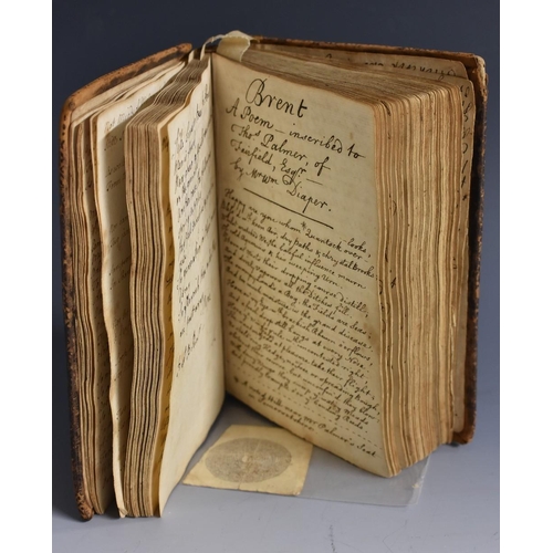 4049 - An early 18th century lady's MS commonplace book, of Mary Bridges and inscribed from September 1737,... 