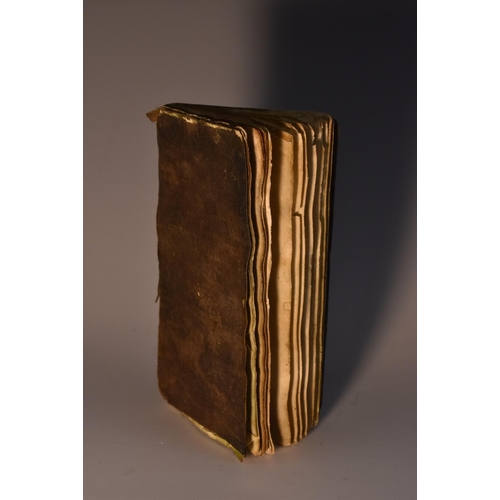 4050 - A late 18th century floppy notebook, enclosing an earlier London Almanack for the Year of our Lord 1... 