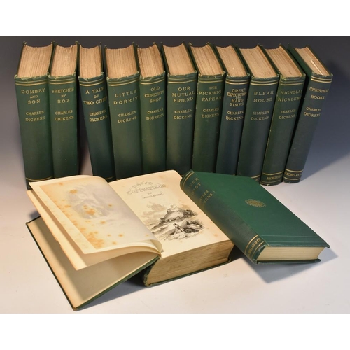 4090 - Dickens (Charles), The Works, thirteen-volume set, Macmillan and Co., London 1892, each a reprinted ... 