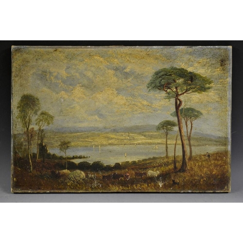 3330 - Scottish School (19th century) Beside the Loch oil on canvas,  36cm x 53.5cm