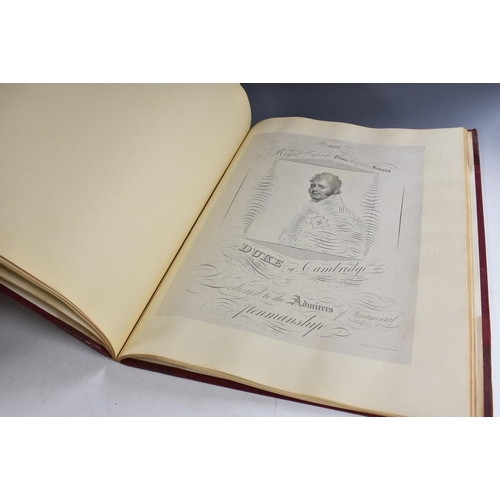 4093 - Hemm (John Peck, of Nottingham), [Portraits of The Royal Family in Penmanship], [Hemm, Oliver & Co.,... 