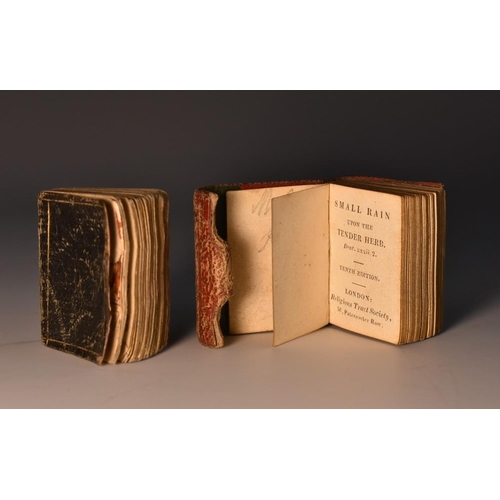 4099 - Miniature Books - Small Rain Upon The Tender Herb, Deut. xxxii. 2., tenth edition, Printed by C. Whi... 