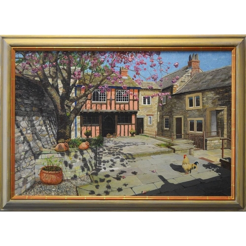 3342 - Trevor Neal (Bn.1947) King's Court, Bakewell signed with monogram and dated 2009, oil on canvas, 81c... 