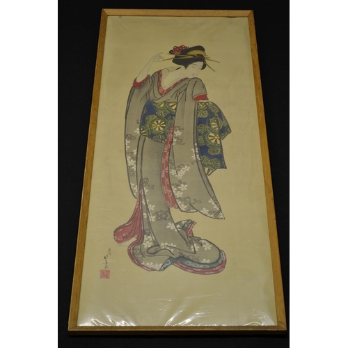 3370 - Japanese School, after, A Beauty Adjusting Combs, 99cm x 42cm