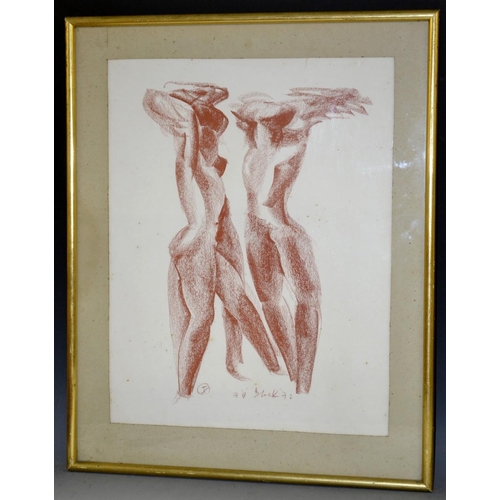 3372 - Judith Bluck, after, Three Figures, print, 51cm x 40cm