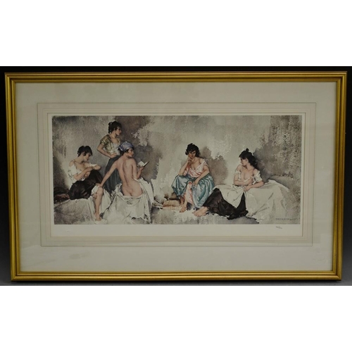 3382 - Sir William Russell Flint (1880 - 1969), after, Five Studies of Cecilia, coloured print, published b... 