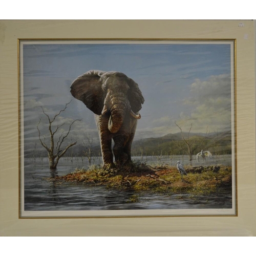 3388 - Tony Forrest, after, Guardian of the Lake, giclee print, signed in pencil to margin, artists proof n... 