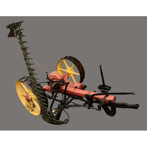 1859 - A Bamfords Uttoxeter Royal Tractor mower, in red and yellow livery,  1931 - 1945