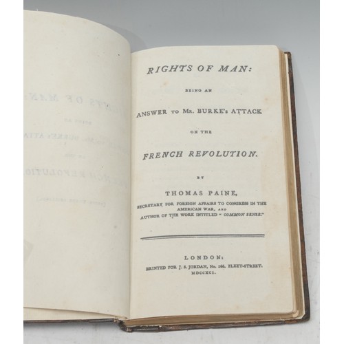 5790 - Political Theory - Paine (Thomas), Rights of Man: Being an Answer to Mr. Burke's Attack on the Frenc... 