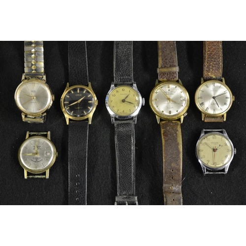 3027 - Watches - a vintage Verity gentleman's Incabloc dress watch, brushed silvered dial, Roman numerals, ... 