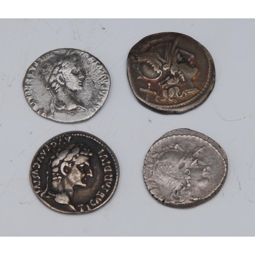 1596 - Roman, Silver Denarii, Republican (2); Empire, a concoction of Tiberius; other [4]