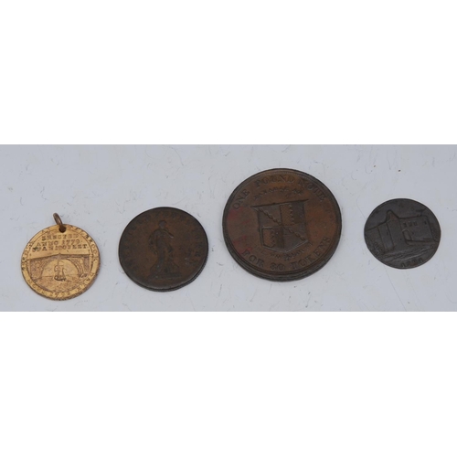 1606 - Token, Warwickshire, Birmingham Workhouse 3d, 1813, better than Very Fine, unusually nice for issue;... 