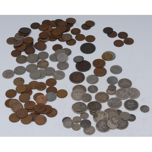 1610 - U.S.A., good group of 19th and 20th century coinage including, Half Cents, 1853, 1855; Cents, Flying... 