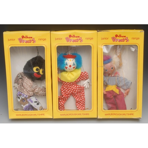 1140 - JC Gollywog - Pelham Puppets Junior Control Range, plastic tube joints, spherical wooden head painte... 