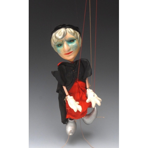 1151 - Witch  (Japanese)  - a Japanese  puppet of a witch, made to look like a Pelham Puppet, porcelaneous ... 