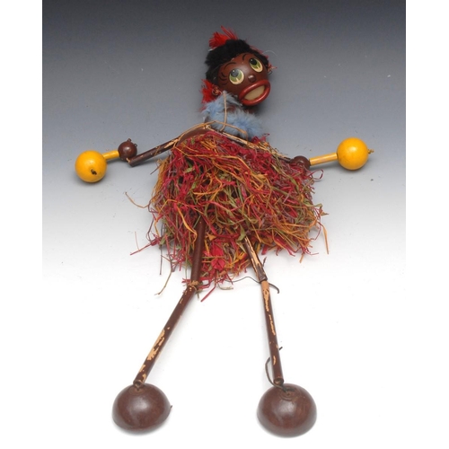 1160 - LL 18in Lulabelle - Pelham Puppets LL 18in Range, version two, wooden ball head, long black hair, wi... 