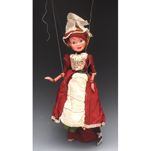 124 - SL Lady - Pelham Puppets SL Range,  moulded head,  painted features, blue eyes, blond hair, small   ... 