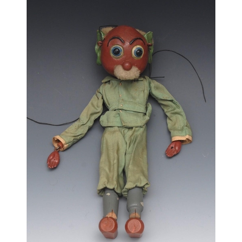 127 - SL Colonel Beetroot - very rare, Pelham Puppets SL Range, painted features, blue eyes, round nose, c... 