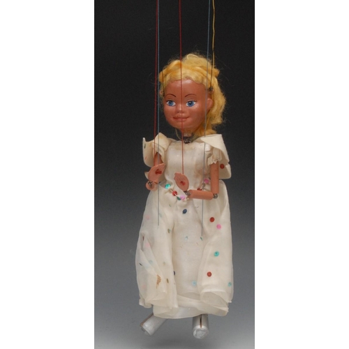 129 - SL Fairy (Gretel head) - Pelham Puppets SL Range, moulded Gretel head, blonde hair, painted features... 