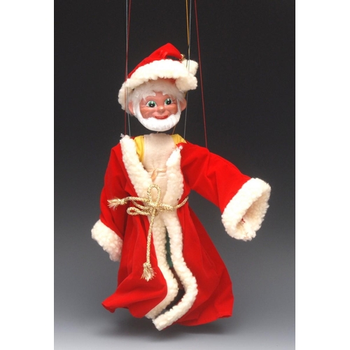 133 - SL Father Christmas - Pelham Puppets SL Range, as is normal a redressed Gepetto, moulded Gepetto hea... 