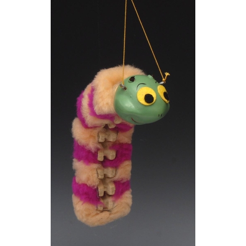 139 - SL Furry Caterpillar - Pelham Puppets SL Range,  hollow moulded head, painted features, yellow and b... 