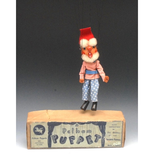 14 - SS Dwarf - very rare, Pelham Puppets SS Range, wooden head, large ball nose, lambs wool hair, hand p... 