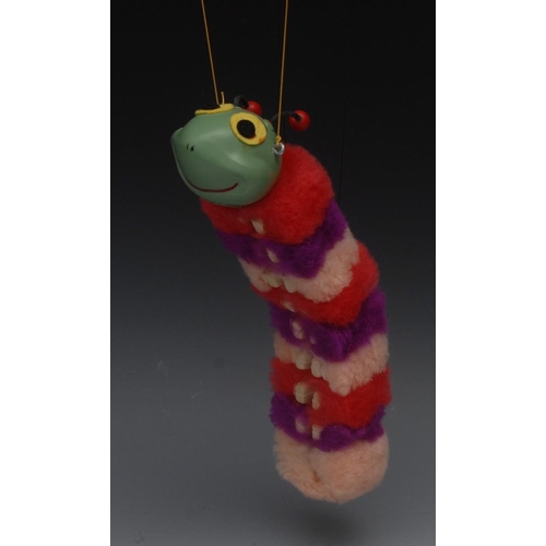 145 - SL Furry Caterpillar (three-colour) - Pelham Puppets SL Range,  hollow moulded head, painted feature... 