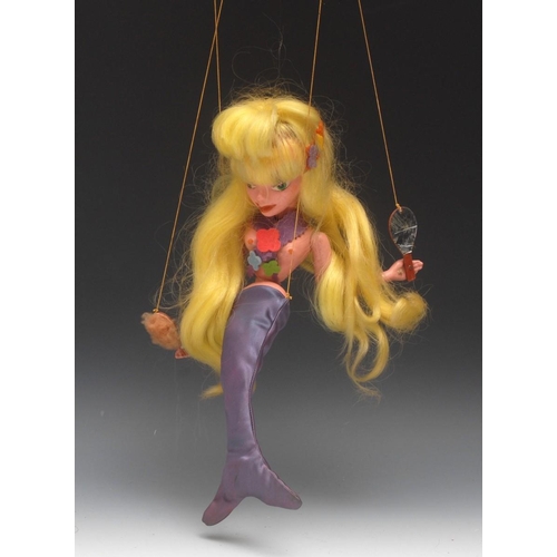 157 - SL Mermaid - very rare, Pelham Puppets SL Range, moulded head with painted features, green eyes, lon... 