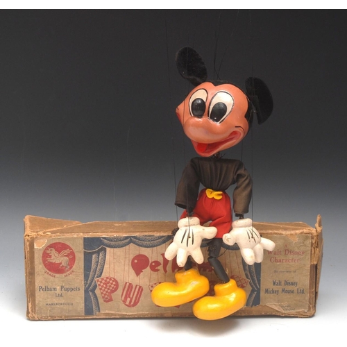 158 - SL Mickey Mouse, Walt Disney character - Pelham Puppets SL Range, large moulded head with painted fe... 